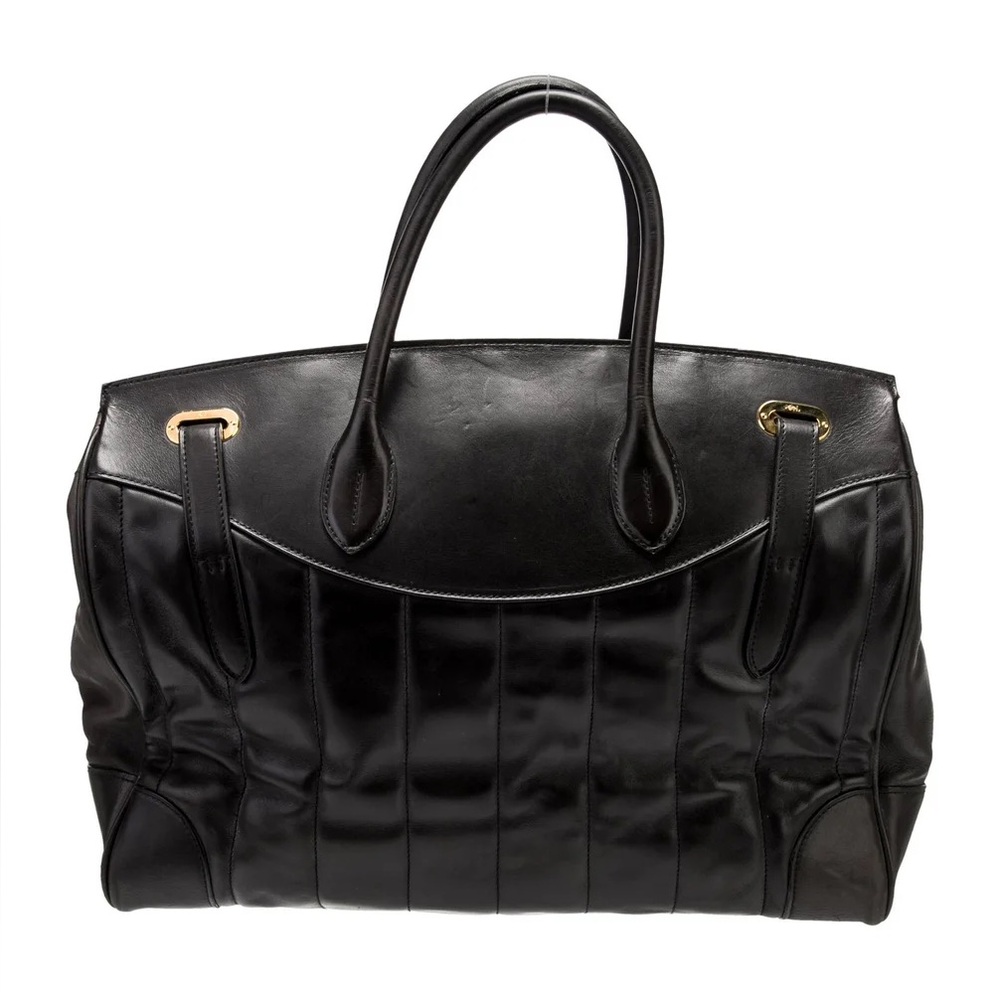 Ralph Lauren Ricky  Quilted Nappa Leather Top Handle Bag- - Picture 3 of 6